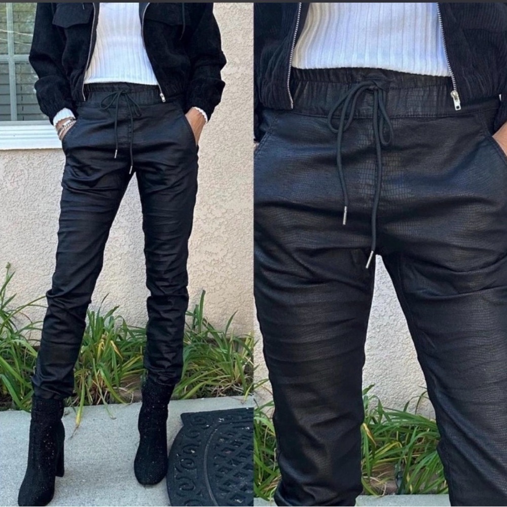 Bevy Flog Black stretchy Jogger Pants women 29